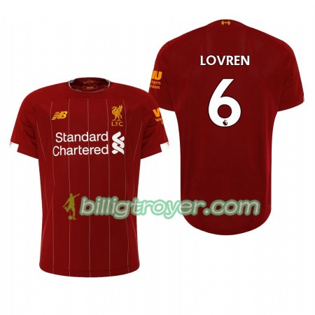 Billige Fotballdrakter Liverpool Dejan Lovren 6 Hjemmedraktsett 2019/20 Kortermet
